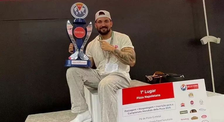 Túlio Lorenzo Caetano vence etapa brasileira do Campeonato Mundial de Pizza